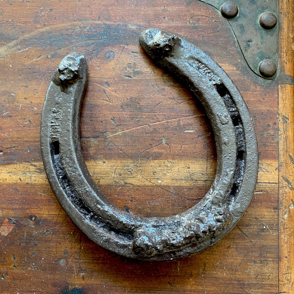 Vintage St. Croix Forge Cast Iron Horseshoe